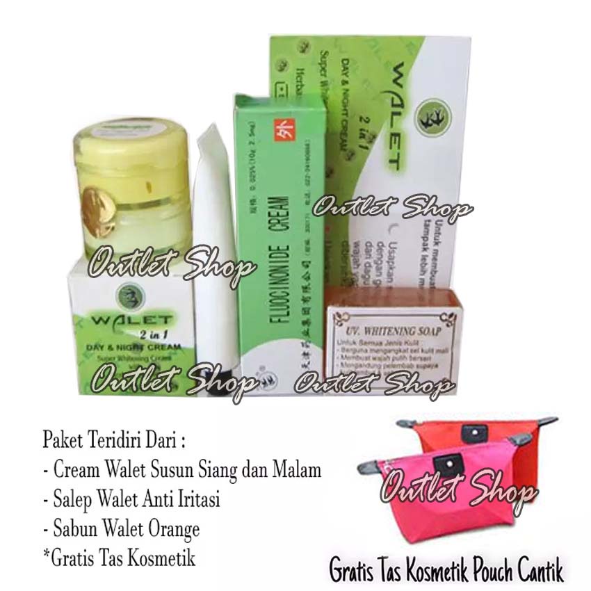 Paket Cream Walet Susun Siang Malam + Salep Anti Iritasi walet + sabun Walet Dhilisa Original BPOM -