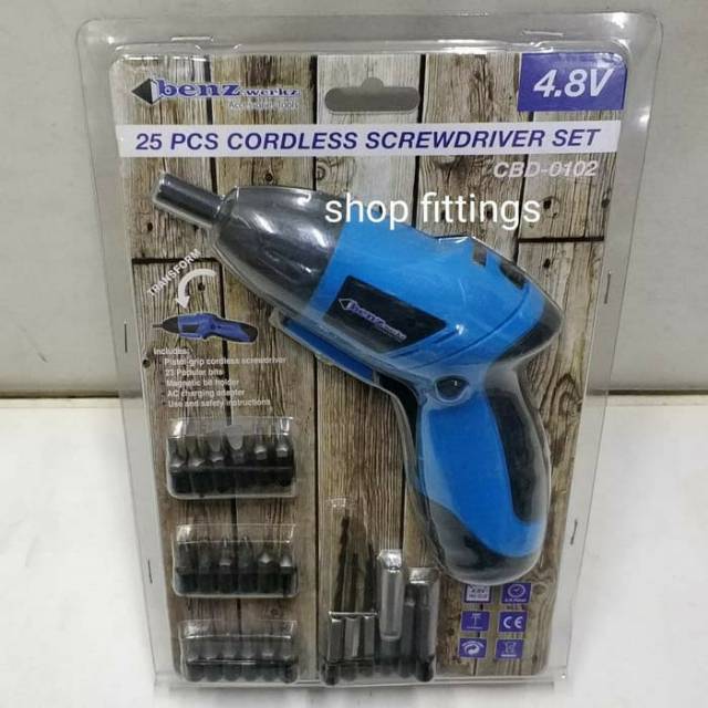 Promo Mesin Bor Baterai Mini 4.8 Volt Cordless Battery Set Bergaransi benz Bz 8102 / CBD 0102