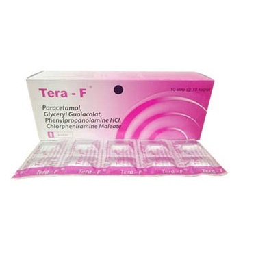 TERA-F Strip 10 Tablet - Obat Demam Batuk Berdahak Pilek Flu Sakit Kepala Tera F