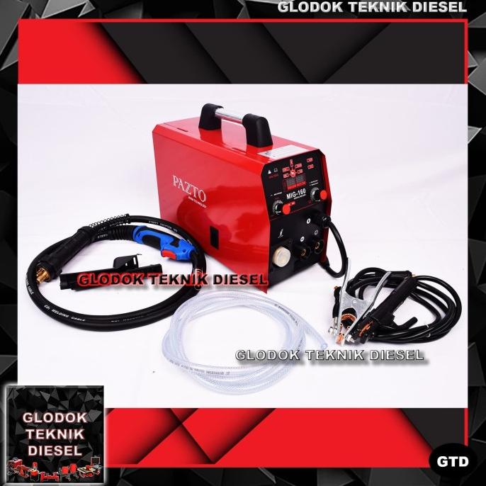 Pazto Mesin Las Mig 160 A 5 Kg Co2 Tanpa Gas Welding Gasless Japan