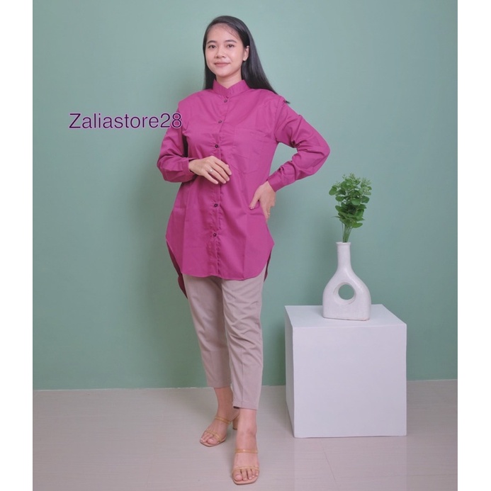 KEMEJA OVERSIZE WANITA KERAH SANGHAI