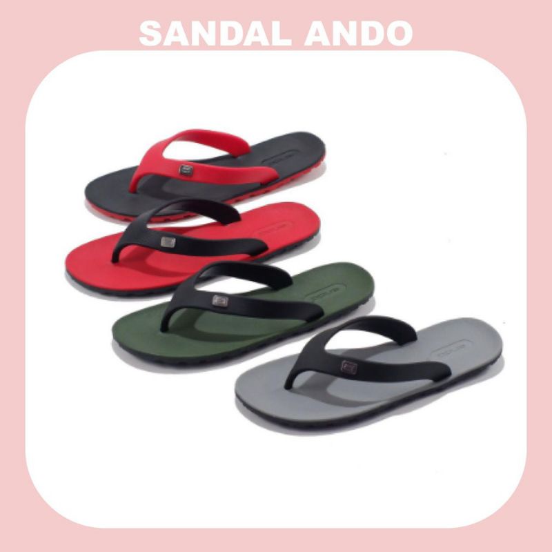 SANDAL JAPIT PRIA ANDO VIRAL Size 38-42 Bisa COD