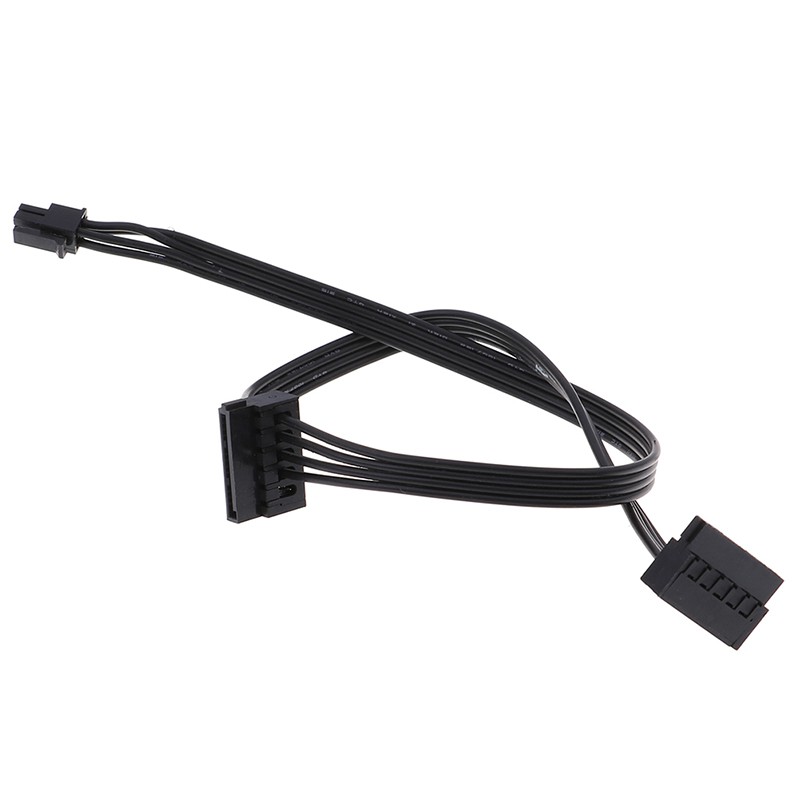 (Ele) 1pc 45cm Kabel Power Supply Mini 4 Pin Ke 2 Sata Ssd Untuk Lenovo M410 M610 M415