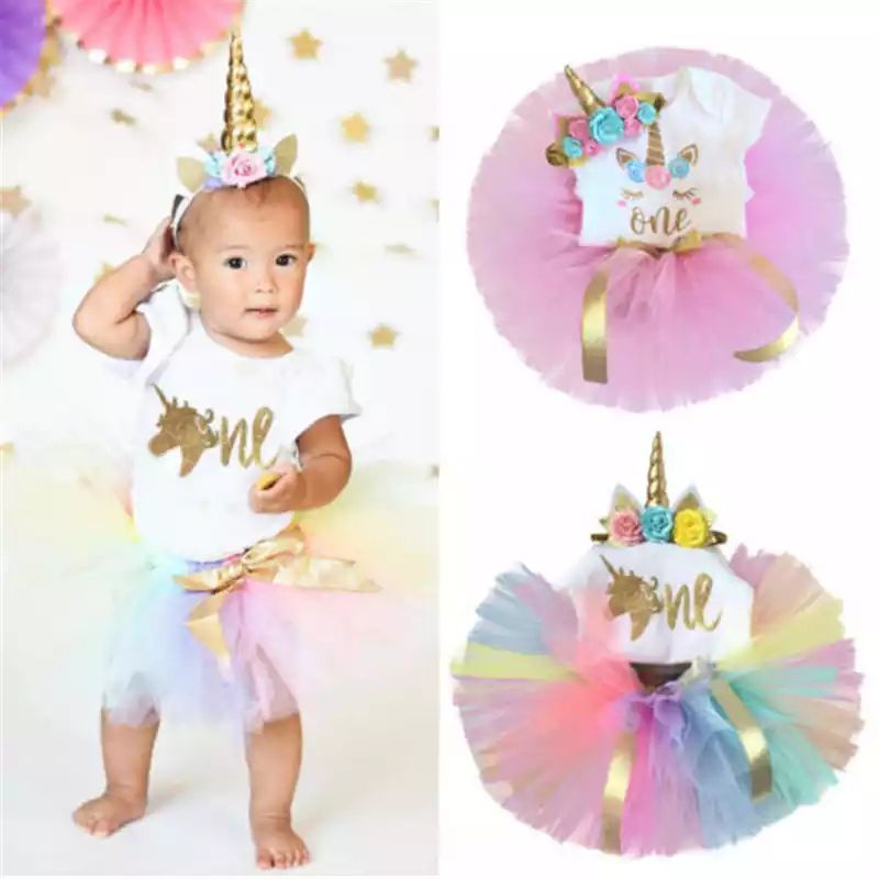 Pakaian Baby / Unicorn Tutu Set