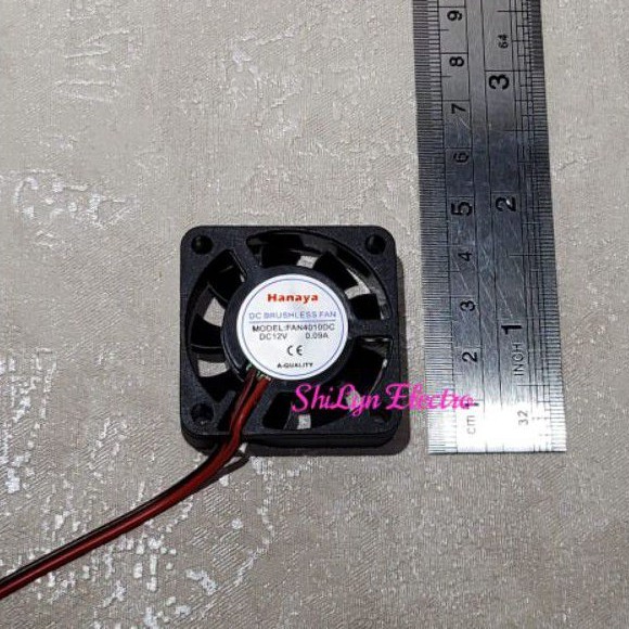 KIPAS FAN DC 4CM 12V HANAYA 4 CM