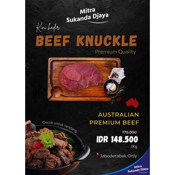 

Beef Knuckle (Australian Premium Beef 1 Kg)