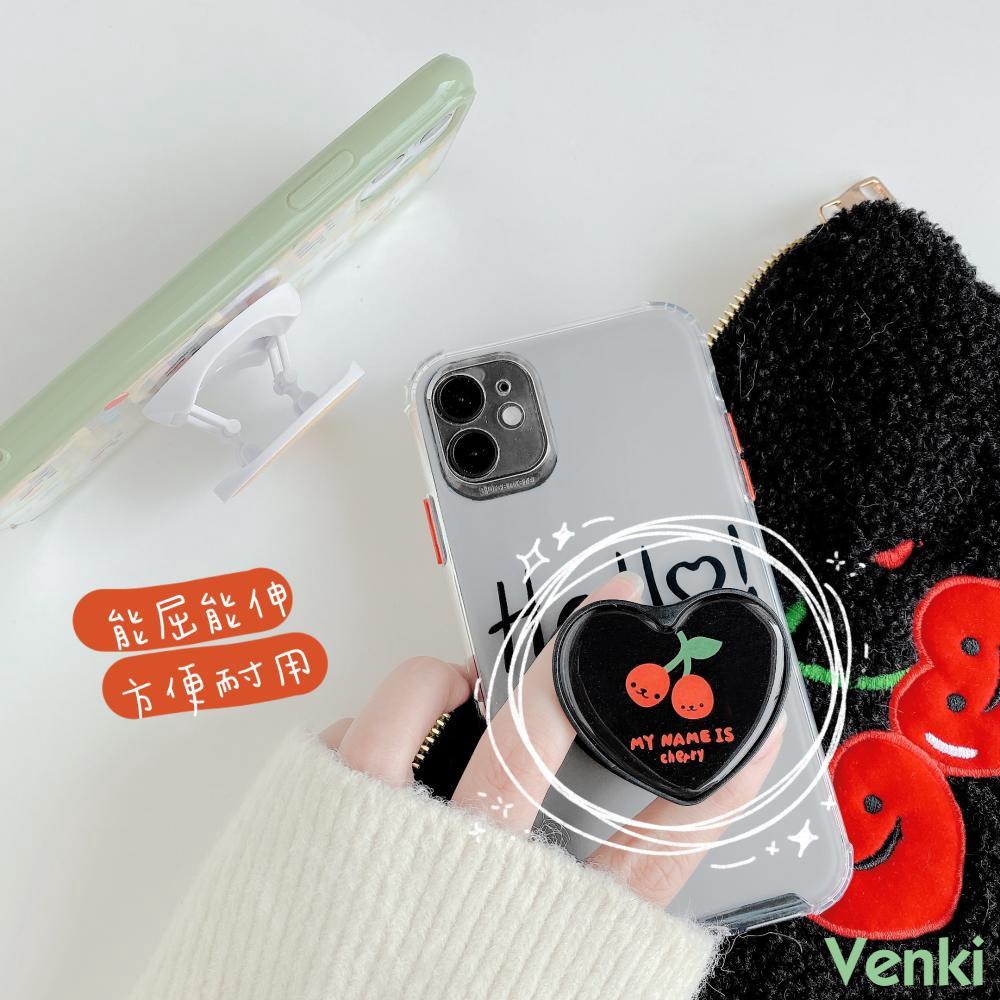 Popsocket Hp Bentuk Hati / Beruang / Ceri Model korea