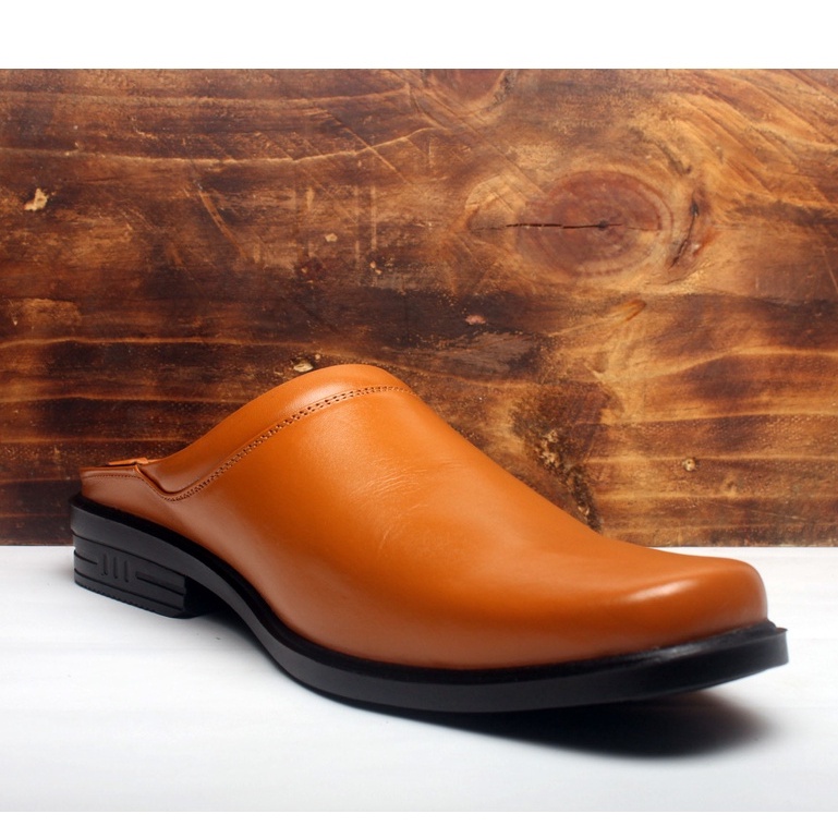 Sepatu Sandal Pria Kulit Asli Rasheda SL 03 Selop Tutong