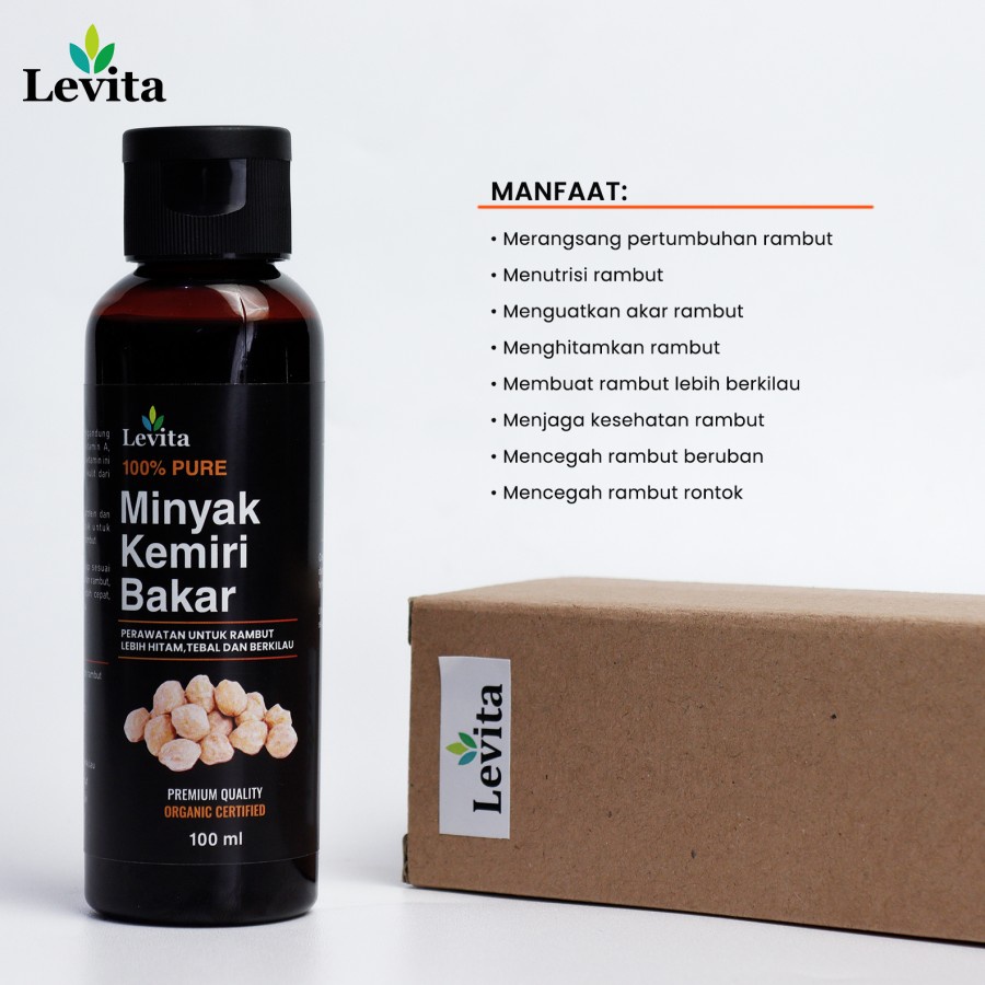 Levita Minyak Kemiri Bakar Asli 100%