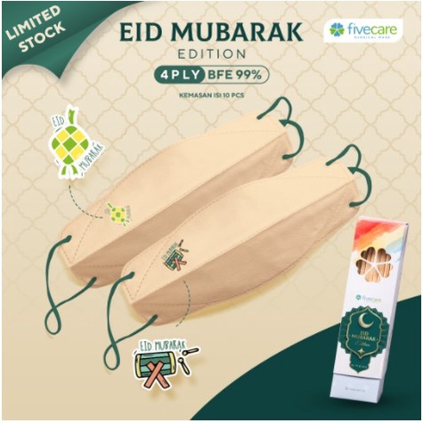 Masker Fivecare 4D Idul Fitri Special Edition