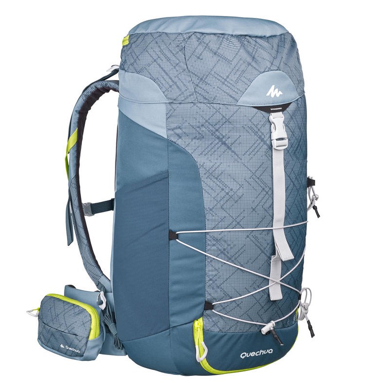 TAS GUNUNG RANSEL CARRIER 40L QUECHUA ORIGINAL MH100 - GREY