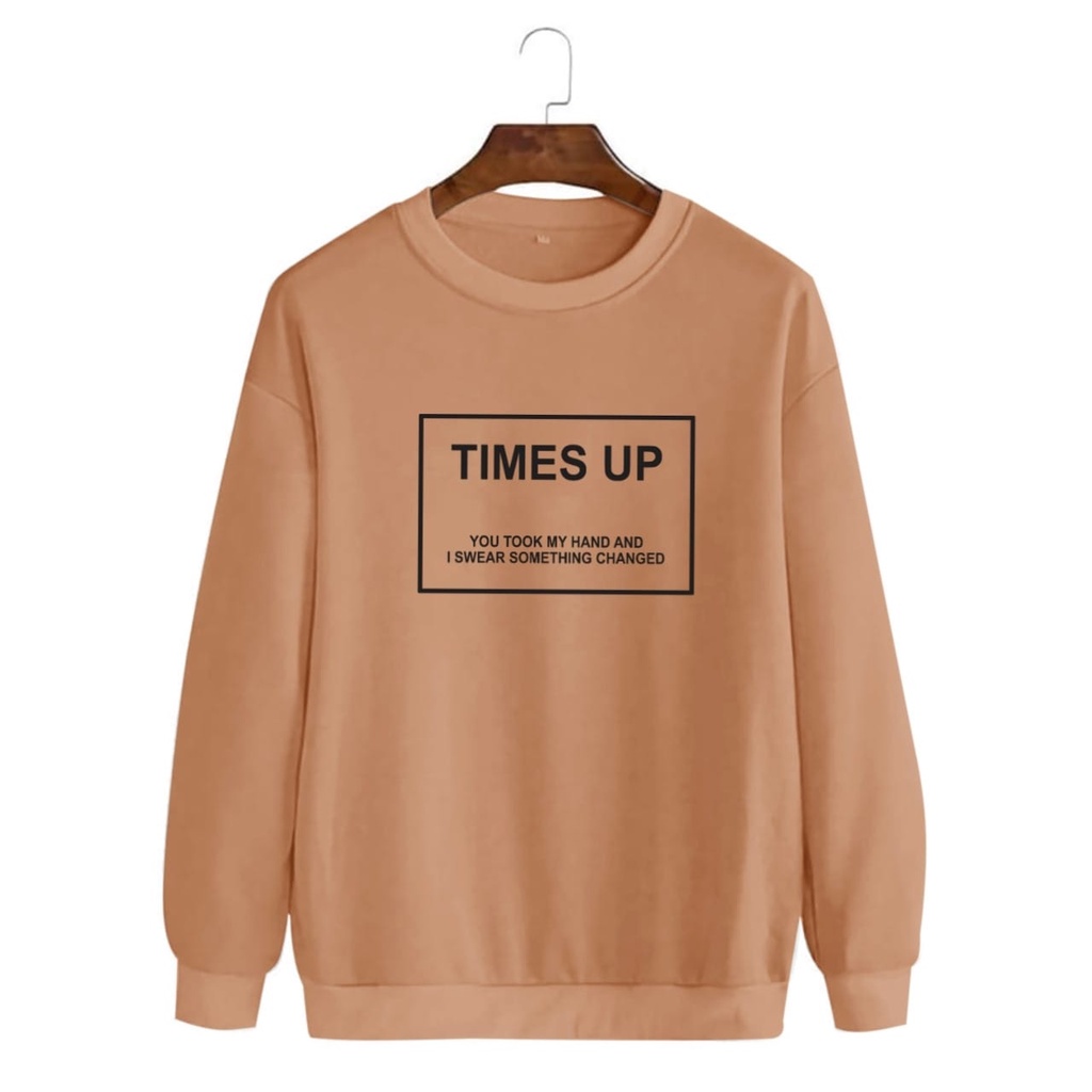 COD/ARPIOSSHOP - BAJU TIMES UP - SWEATER PRIA WANITA / SWEATSHIRT UNISEX MODEL KEKINIAN