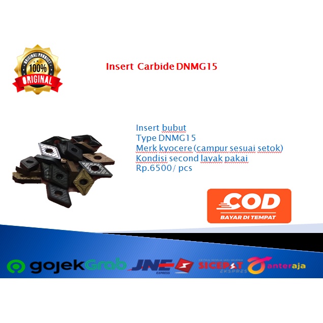 Insert bubut. betel bubut.murah  insert carbide DNMG15