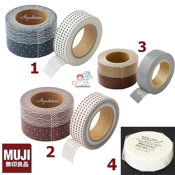 

MUJI Masking Tape / Washi tape - art & craft selotip