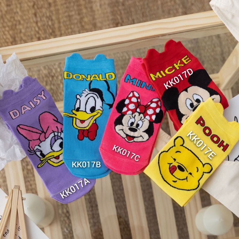 Kaos Kaki Karakter Disney Mickey Minnie Pluto Donald Daisy Stitch