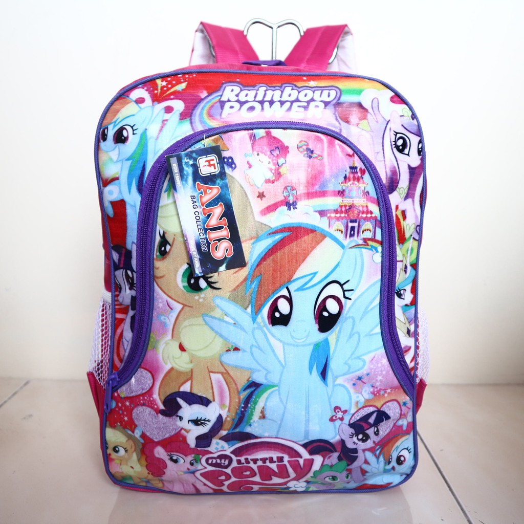 Tas Anak Pony Mika Pink Bagus Lucu Ransel Sekolah TK Paud Playgroup