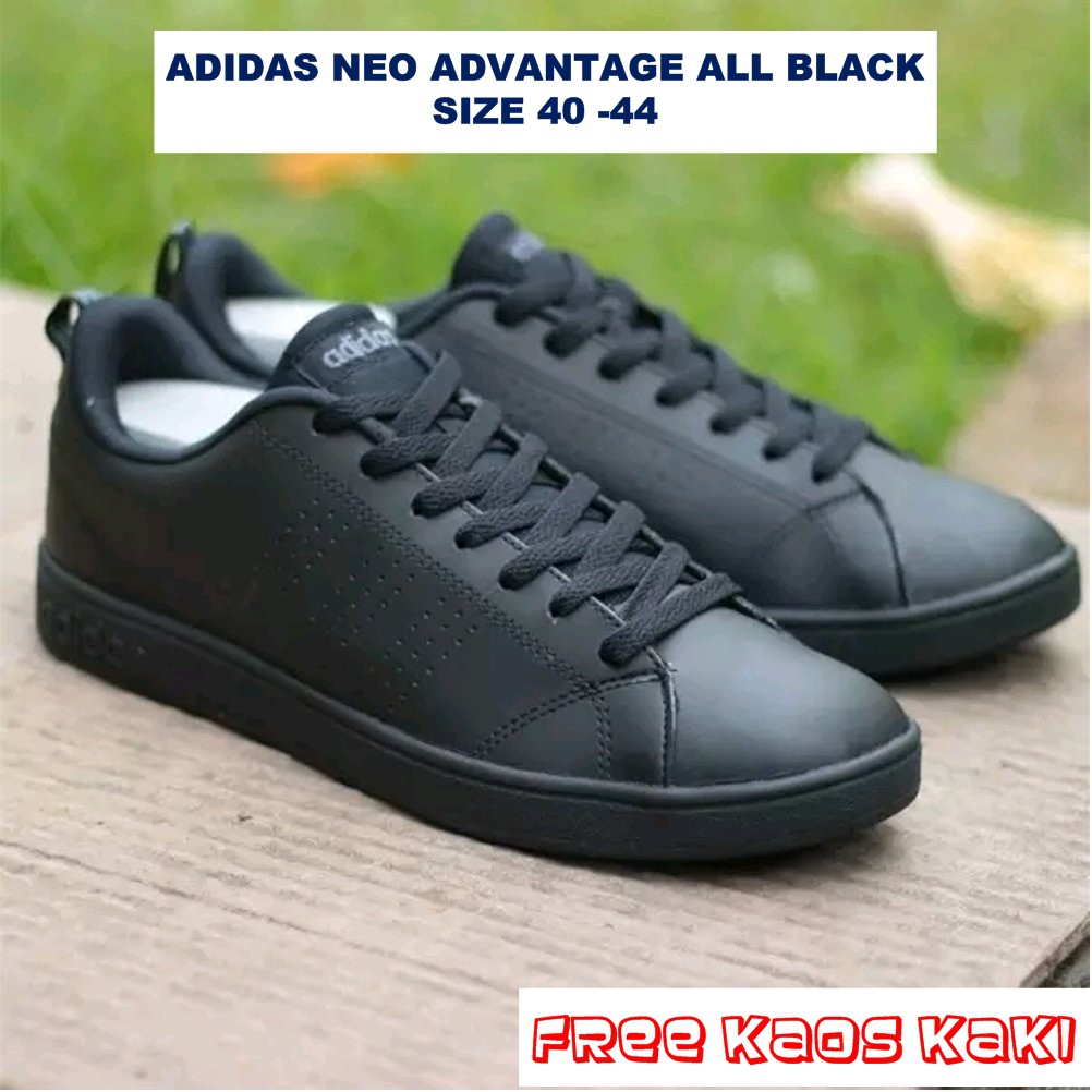 adidas neo advantage all black