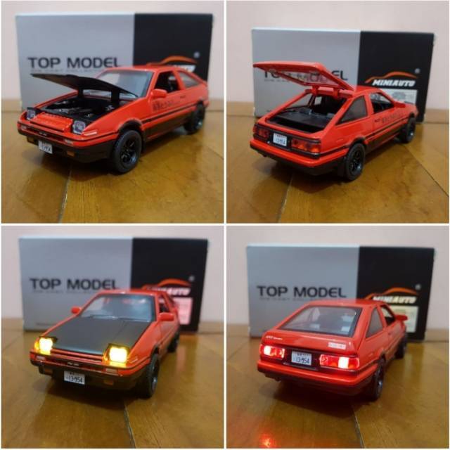 Diecast Mobil Toyota AE86 Trueno Initial D