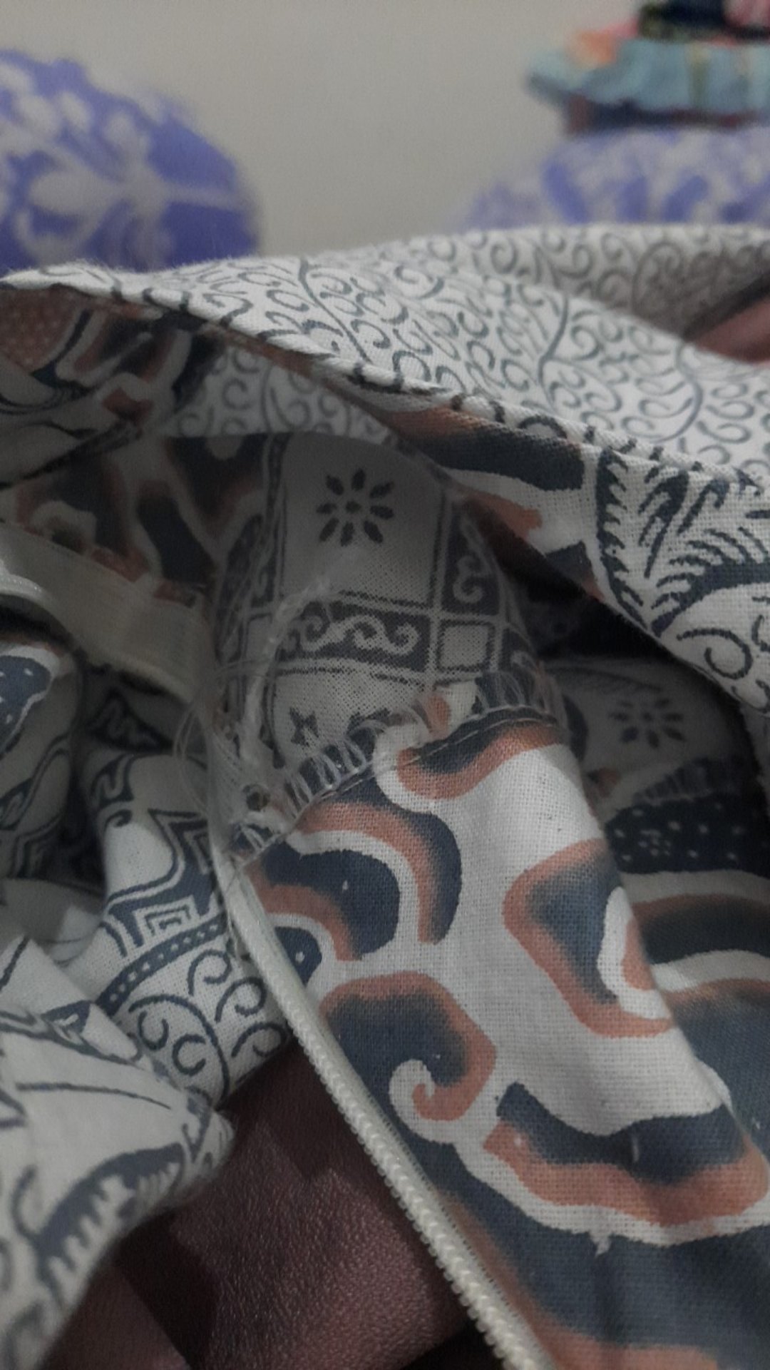 Tey-17 Batik Wanita Asj Sa Hrb026 Kenongo Kemeja Tosca Pendek