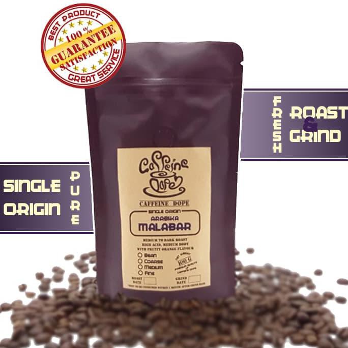 

Kopi Arabika Malabar 100 Gr Single Origin Bean/Biji & Ground/Bubuk - Bean - Biji