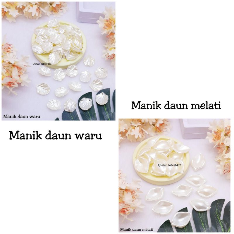 Manik daun kerang dan melati