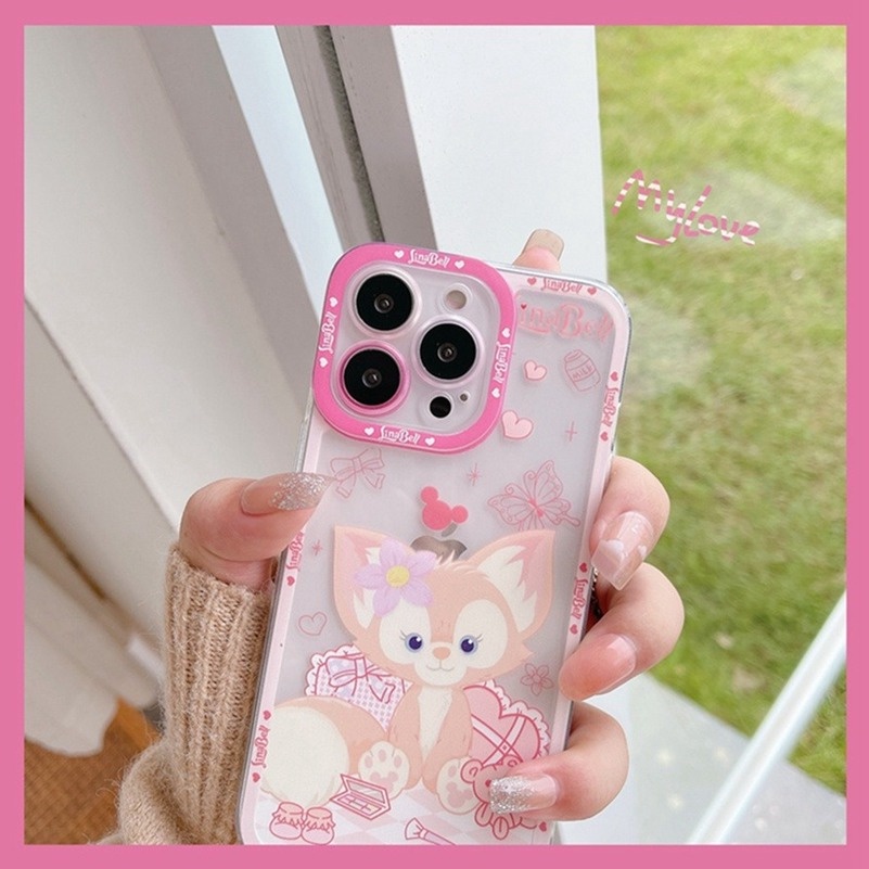 Casing Tpu Soft Case iPhone 14 13 12 11 Pro Max X Xr Xs Se 2020 Max iPhone 7 8 7 6 6s Plus + Shockproof Motif Rubah Lucu Girly Style Cute Fox Translucent TPU Phone Case Shockproof Waterproof Soft Case