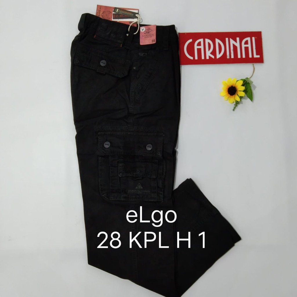 BB 28-KPL CARDINAL CELANA KEMPOL PANJANG Pria Cargo Cowok Dewasa