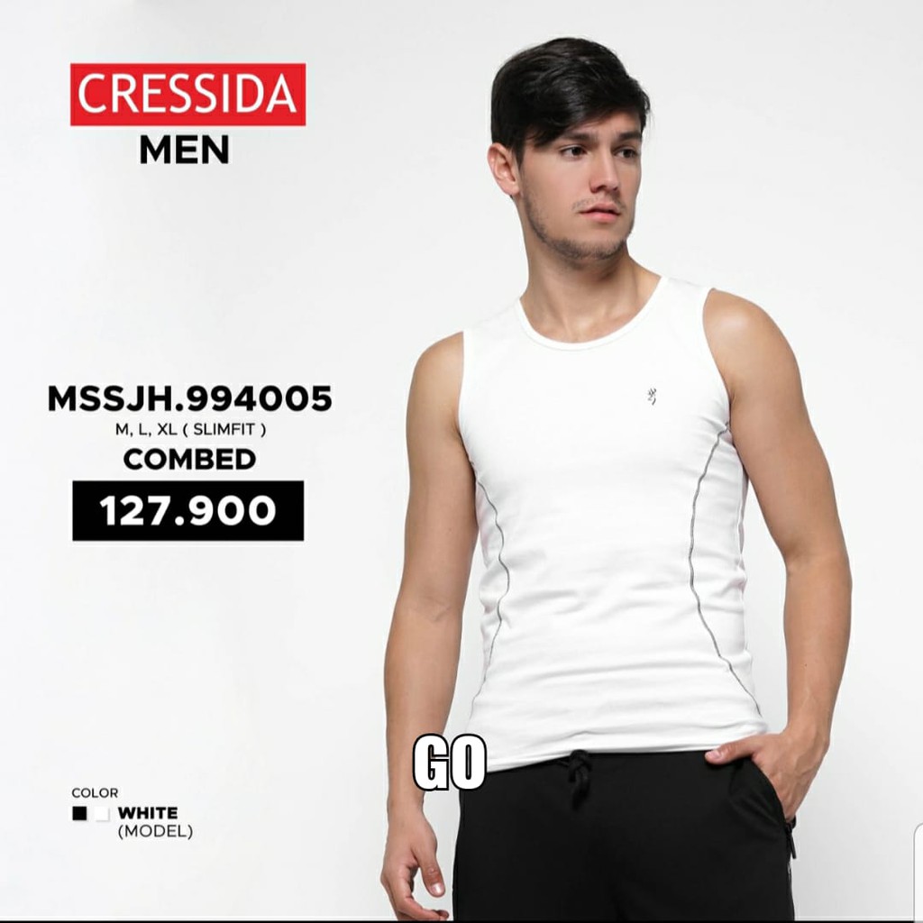 gof CRESSIDA SINGLET PRIA cressida kaos dalam pria cressida 100% original