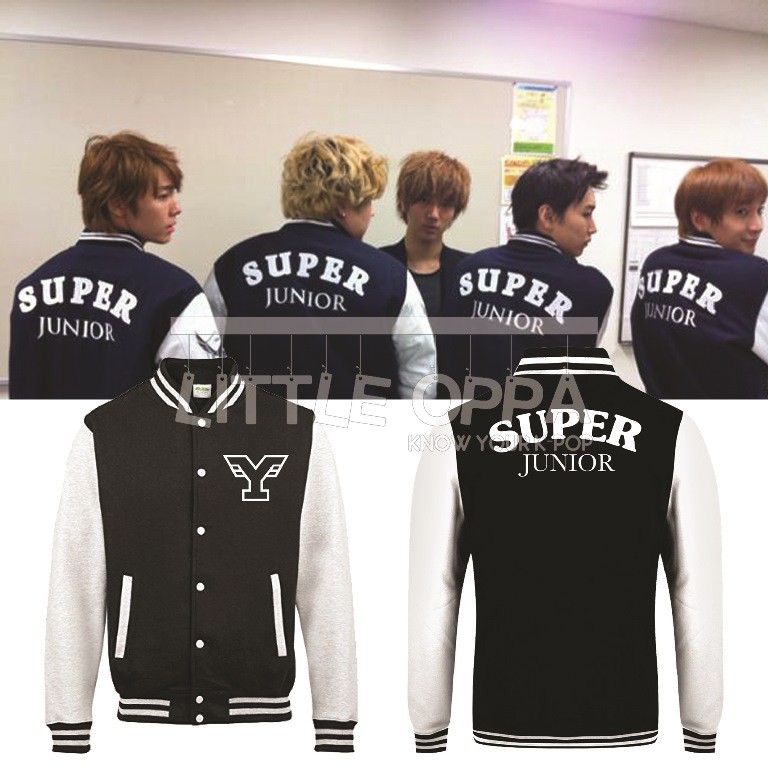 JACKET VARSITY SUJU YONSEI UNIVERSITY LOGO