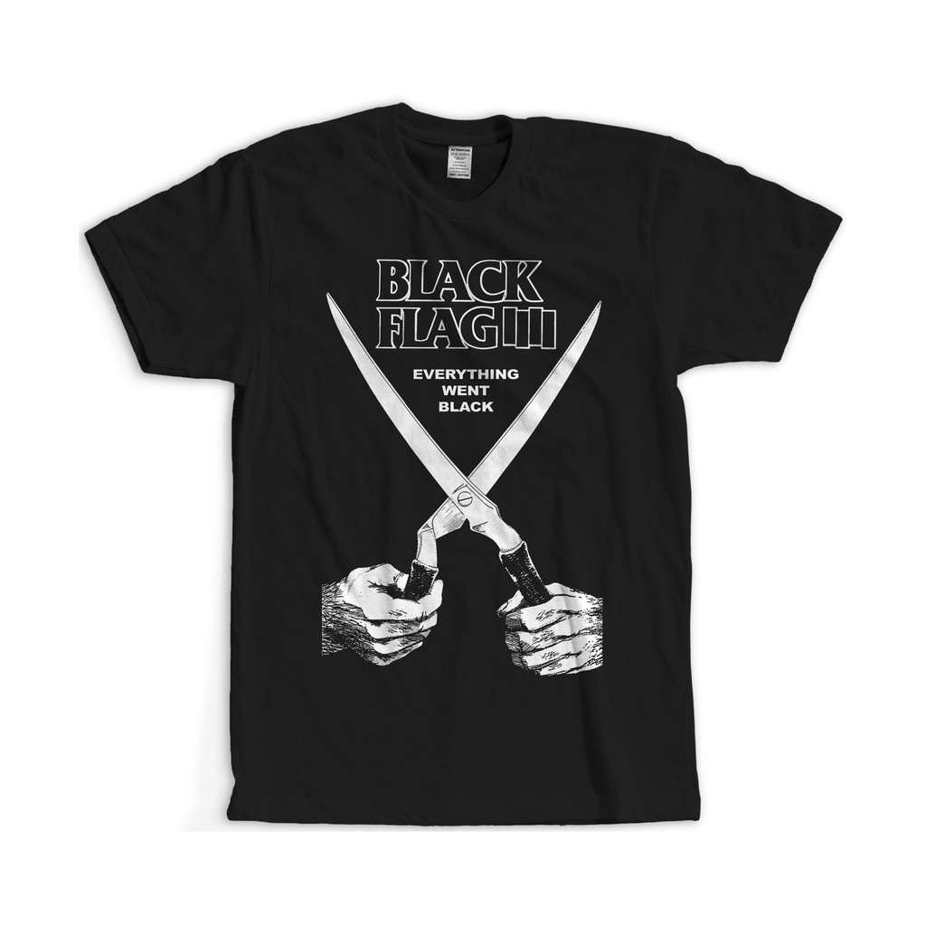 KAOS BAND BLACK FLAG EVERYTHING WENT BLACK