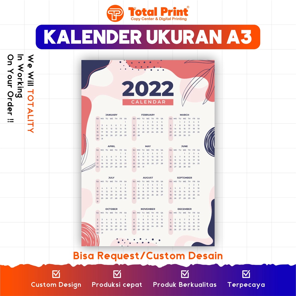 Jual CETAK KALENDER MURAH / KALENDER / KALENDER DINDING / KALENDER