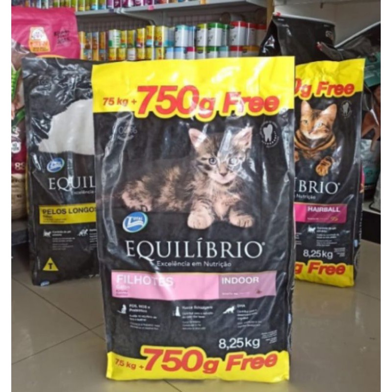 makanan Kucing Equilibrio kitten Repack 500 gr FILHOTES INDOOR makanan untuk anak kucing