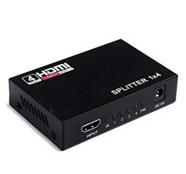 [COD] HDTV SPLITTER 1 IN 4 OUT 4 PORT HUB SPLIT REPEATER AMPLIFIER V1.4 3D / SPLITER 1 INPUT 4 OUTPUT