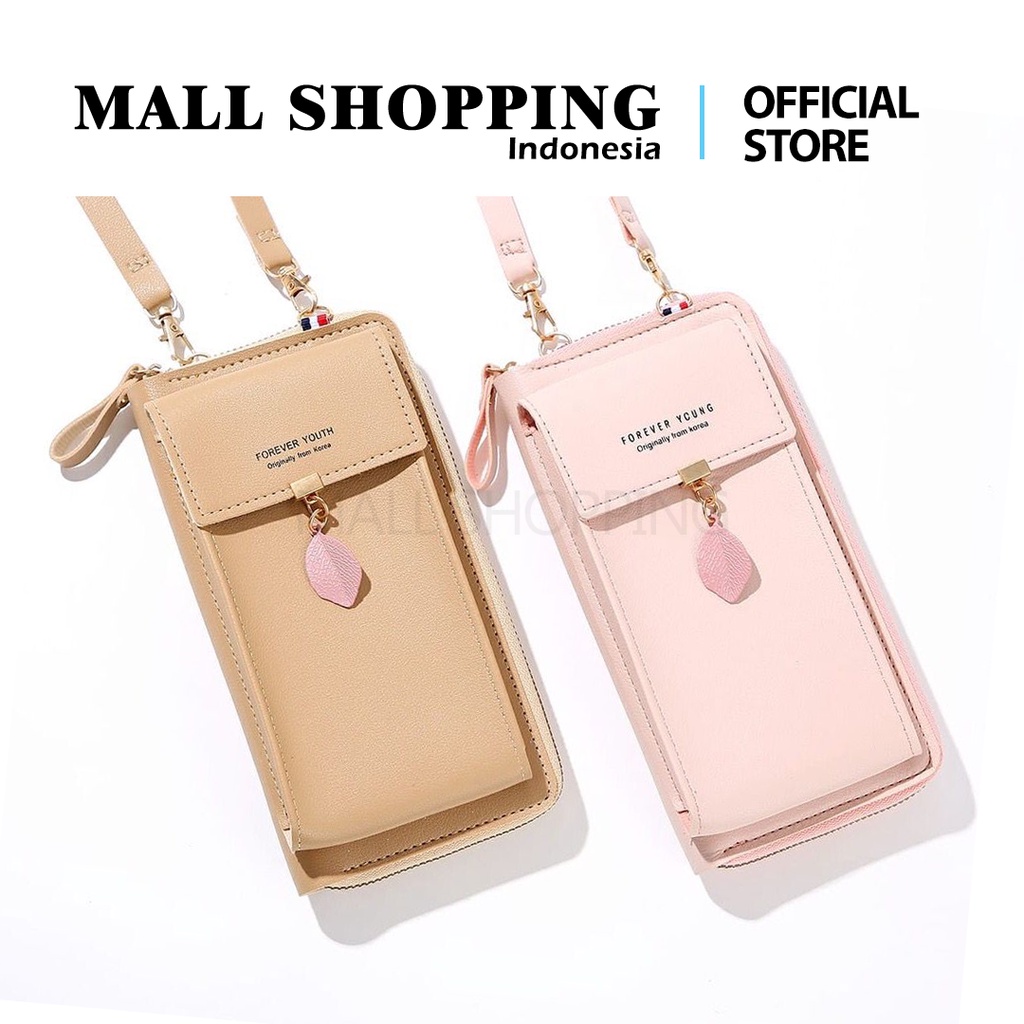 (COD) Dompet Panjang Wanita Free Tali Dompet HP Wanita Q99 MALL SHOPPING