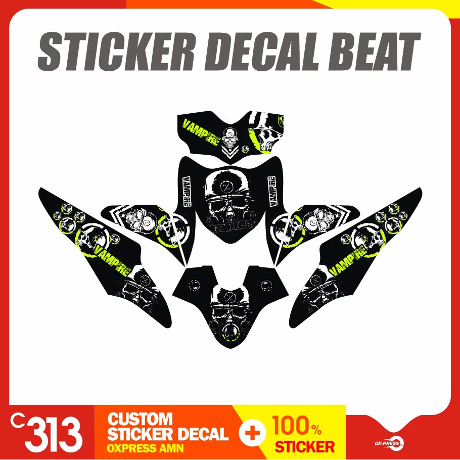 Stiker Striping Honda BEAT Custom Sticker (17)