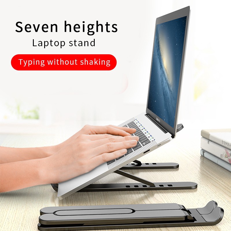 Stand Holder Laptop TATAKAN Macbook Notebook IPAD Mac dudukan lipat Holder Stand Laptop Multifungsi Stand Laptop Holder Lipat Standing Tablet universal Laptop stand holder laptop 30093 AIDO