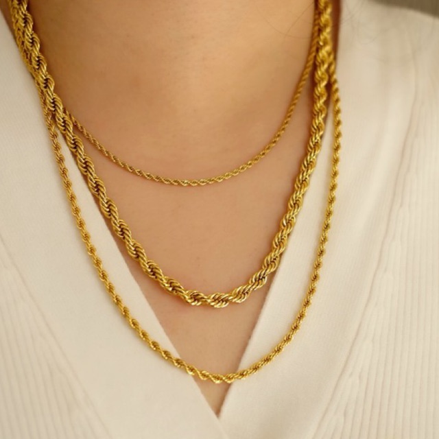 Ark.co - KALUNG Marais necklace (per 1 pc) gold rope rantai statement