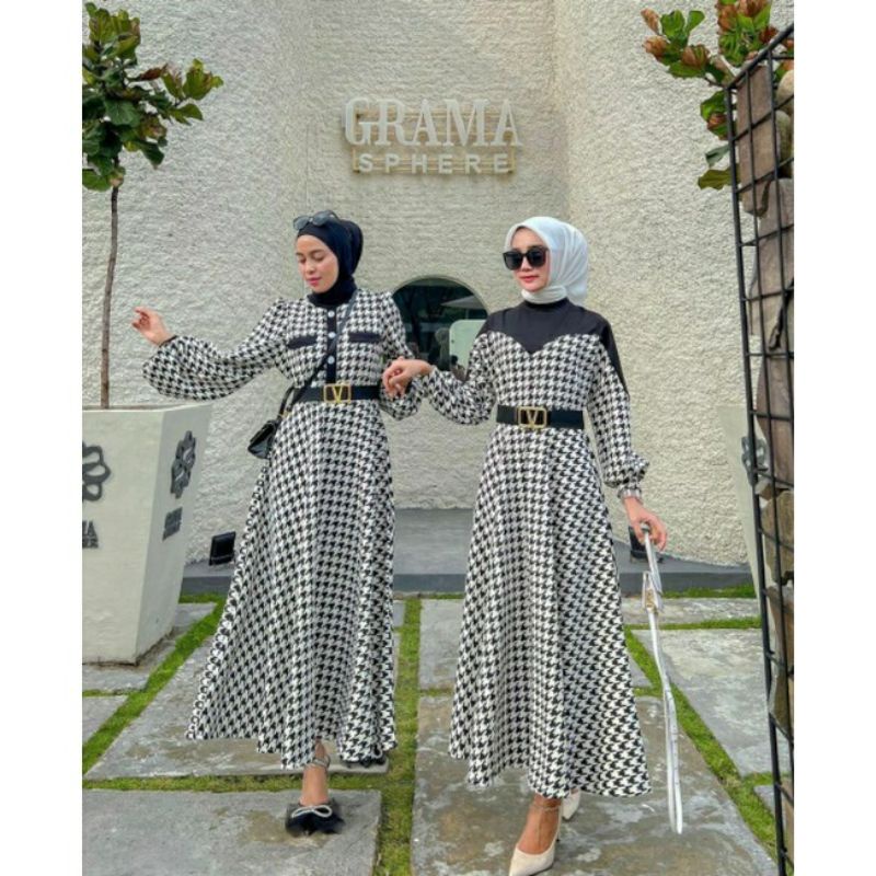 EXTU ORI NINDY MIDI DRESS / FARIZA DRESS + BELT | SET ROK