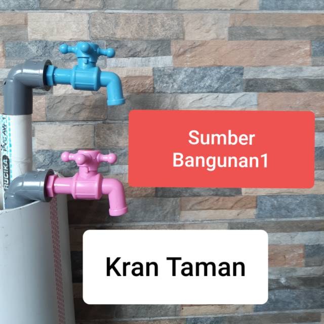 Kran air plastik baling lotus keran taman