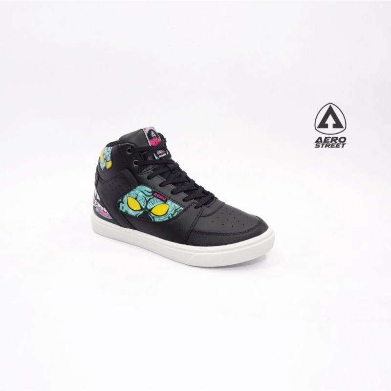 Aerostreet Hoops Ajiwal Putih Hitam Toska 41-43