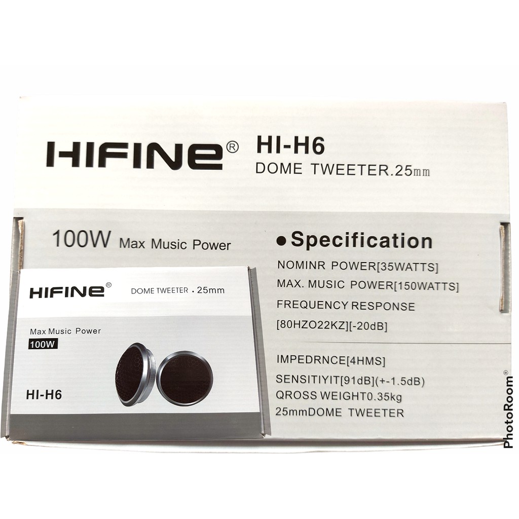 DOME TWEETER HIFINE HI-H6 SERIES 25MM 100 WATT