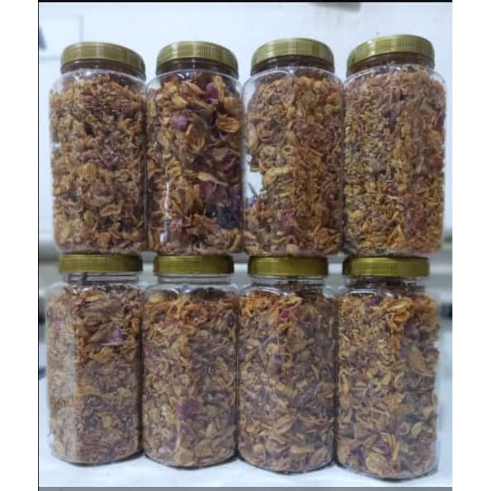 

Bawang Goreng Brebes 100, 200 gram wadah toples