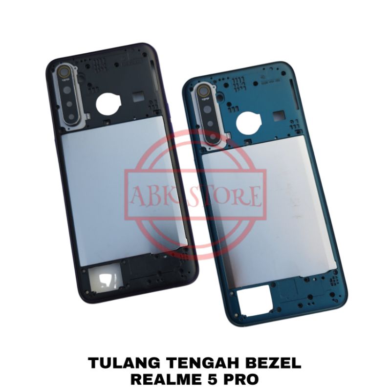 TULANG TENGAH BEZEL - BAZEL - RANGKA TUTUP MESIN REALME 5 PRO