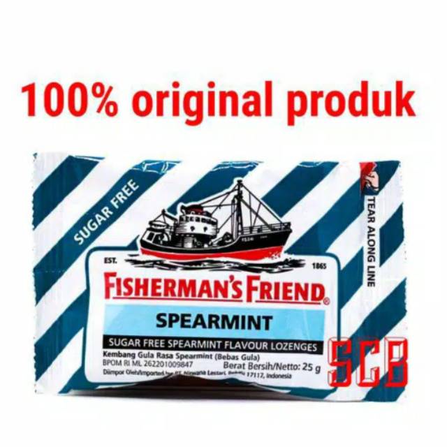 Permen Fisherman s Friend Spearmint 25 gram / Fisherman Spearmint 25 gram