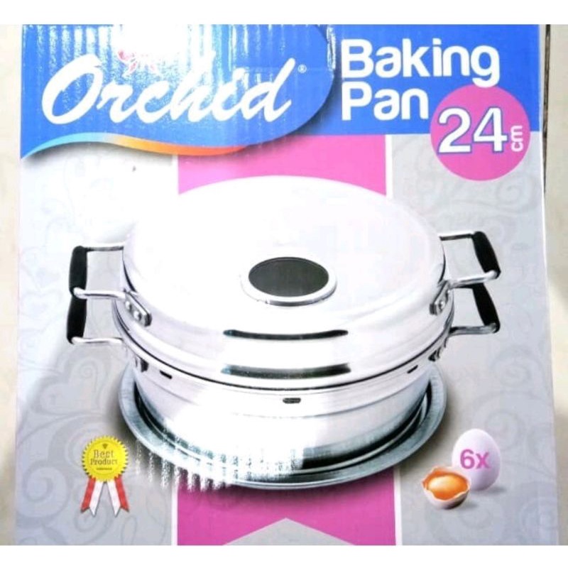 Baking Pan Orchid 24cm Panci Pemanggang Kue Cake / Orchid