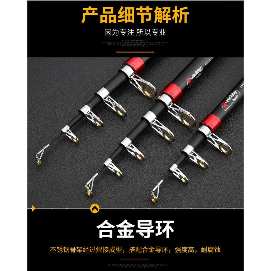 Joran Tongkat Pancing Carbon Fiber Telescopic Fishing Rod Peralatan Pancing Joran Casting Kuat