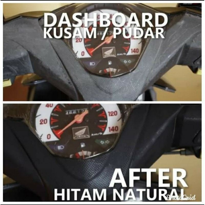 Penghitam permanen motor / penghitam body kusam/penghitam dasboard/black to black/penghitam body bonus spon aplikator