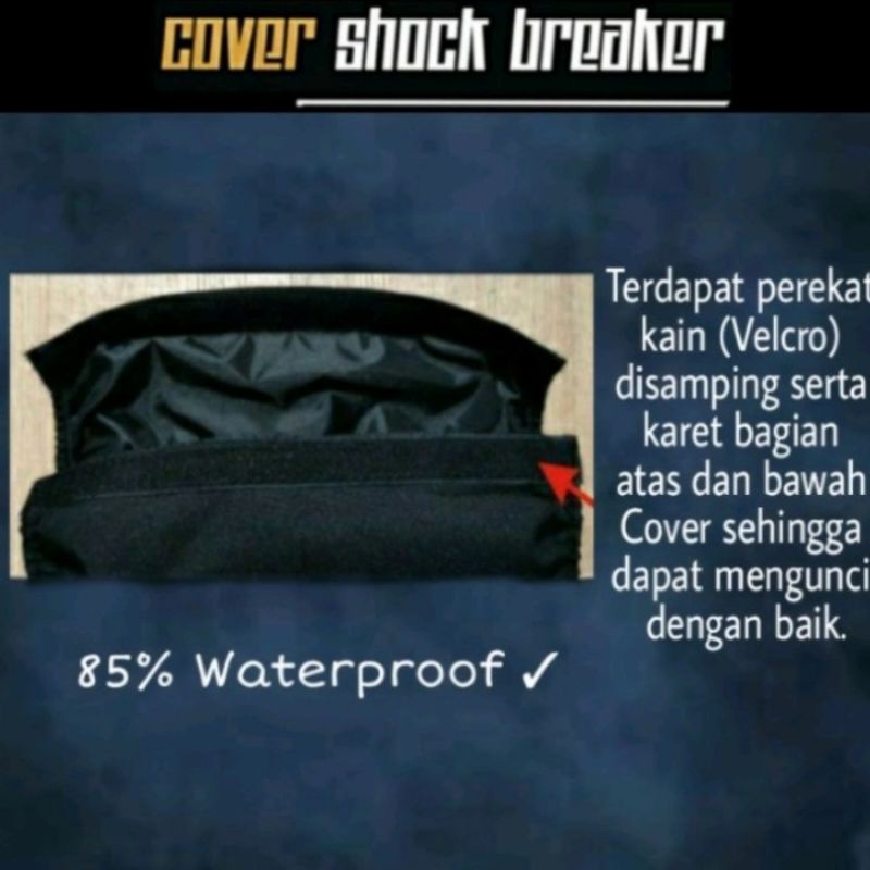 Sarung shock breaker dan cover shock belakang Motor Universal Bahan Nylon Anti Air