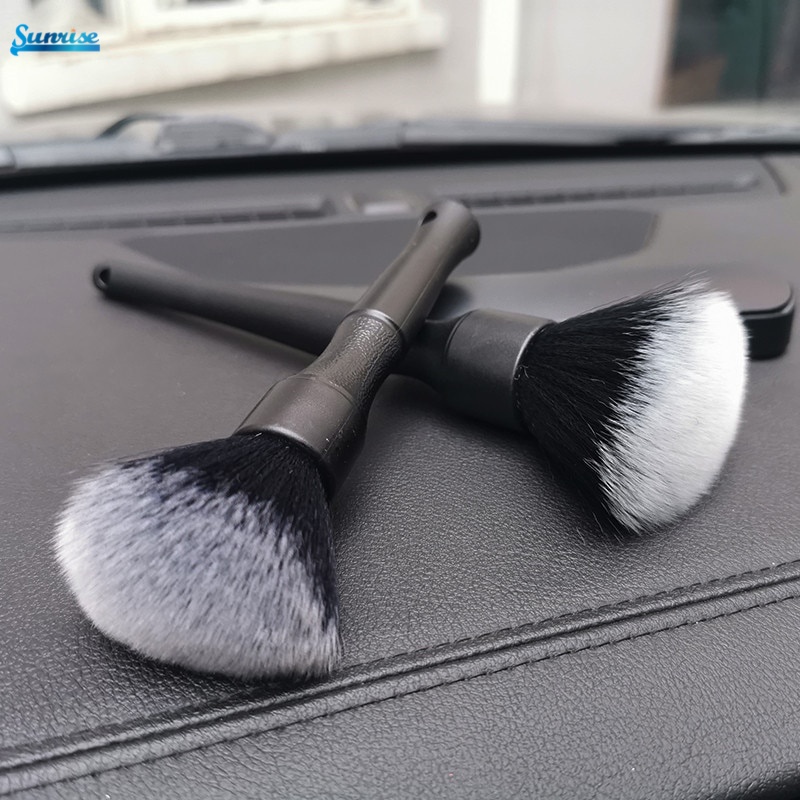 Ultra-Soft Detailing Auto Interior Brush With Synthetic Bristles Car Dash Duster Crevice Brush