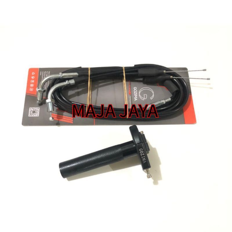 Gas spontan 2 kabel gas  Gozima For Universal motor Aerox NMAX Vario 150 Pcx Adv Vixion Ninja R Ninja RR Ninja 250 Fi 2018 / Universal